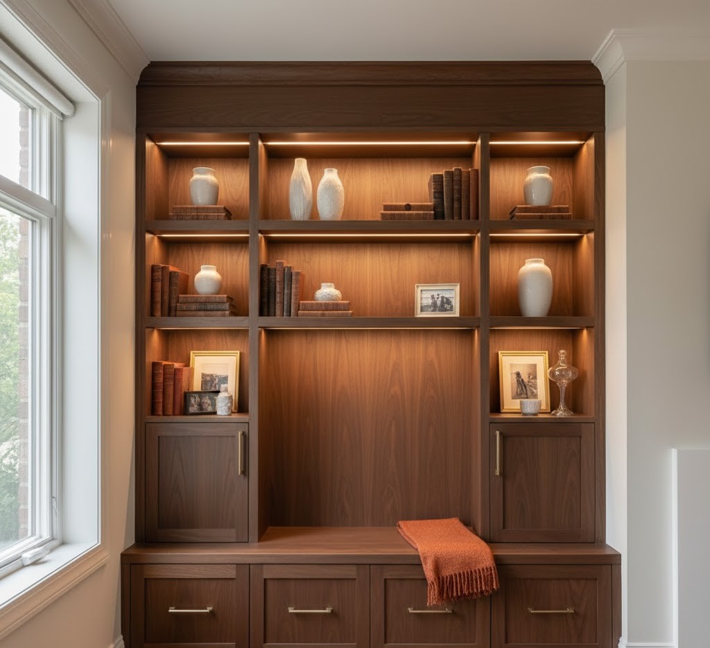Custom bookshelf design