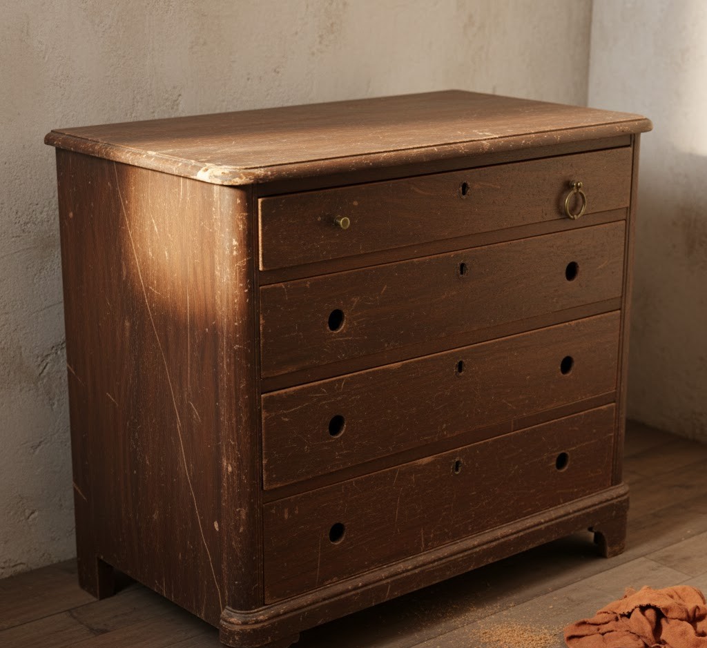 Furniture before restoration